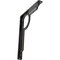 Ekena Millwork Maria Wrought Iron Bracket, (Single center brace), Antiqued Pewter 1 1/2"W x 10"D x 12"H BKTM01X10X12SMAAPW - alternate 1
